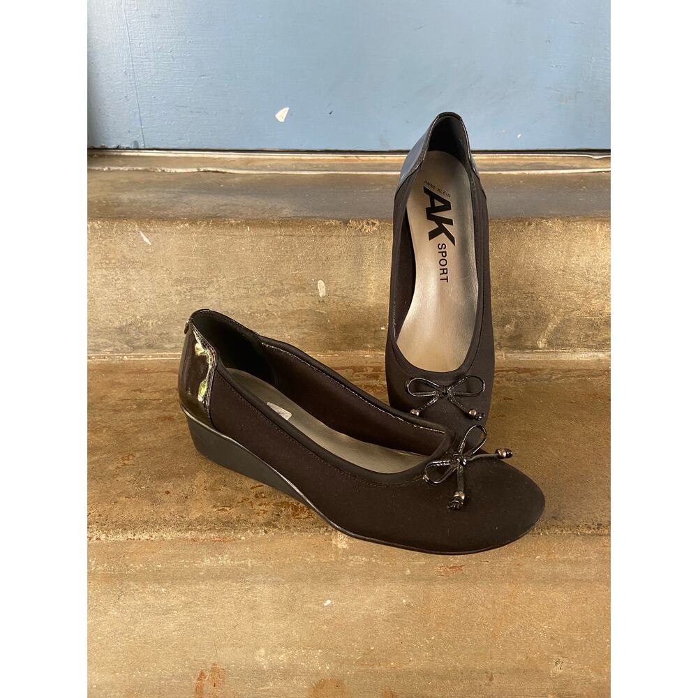 AK Sport black ballet style wedge